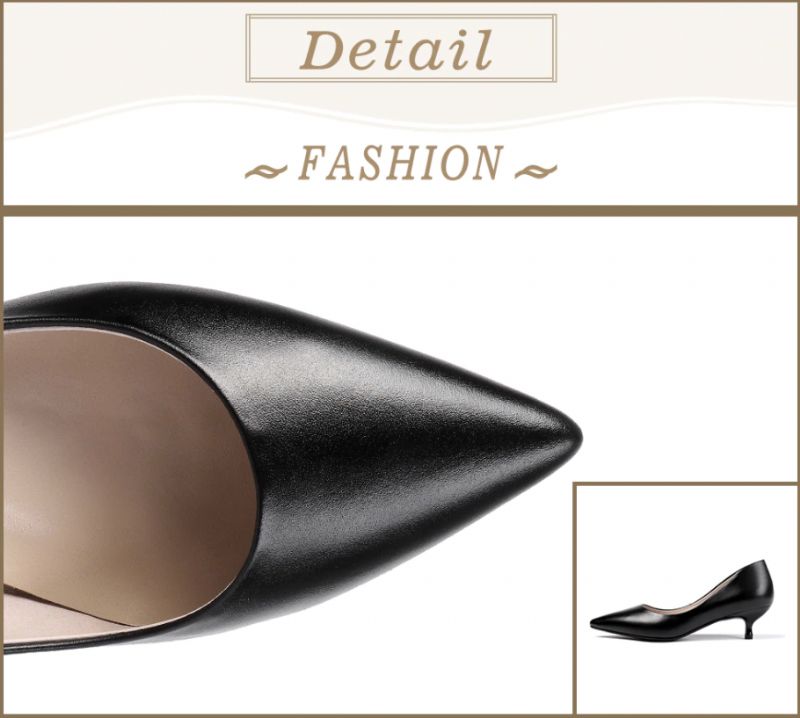 Abellan Dames Leren Pumps - Zwart