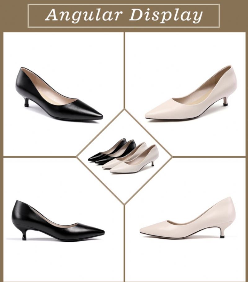 Abellan Dames Leren Pumps - Zwart