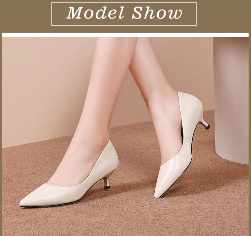 Abellan Dames Leren Pumps - Zwart