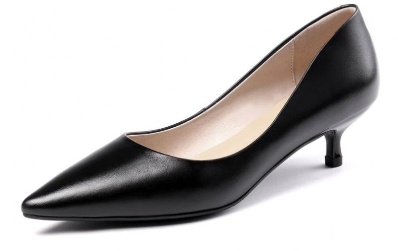 Abellan Dames Leren Pumps - Zwart