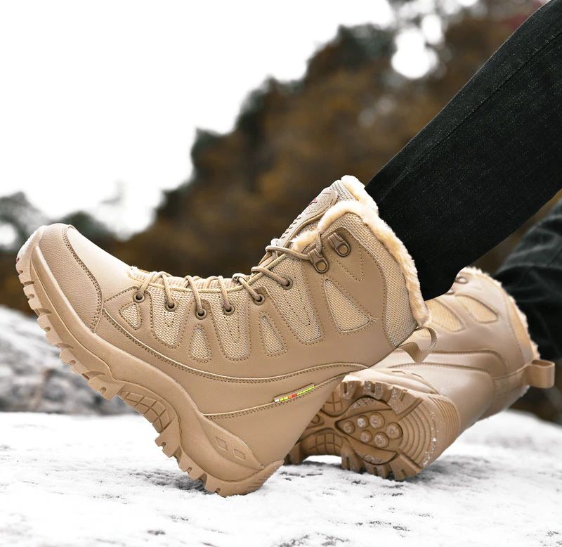 Adams Heren Winterlaarzen - Beige Pluche