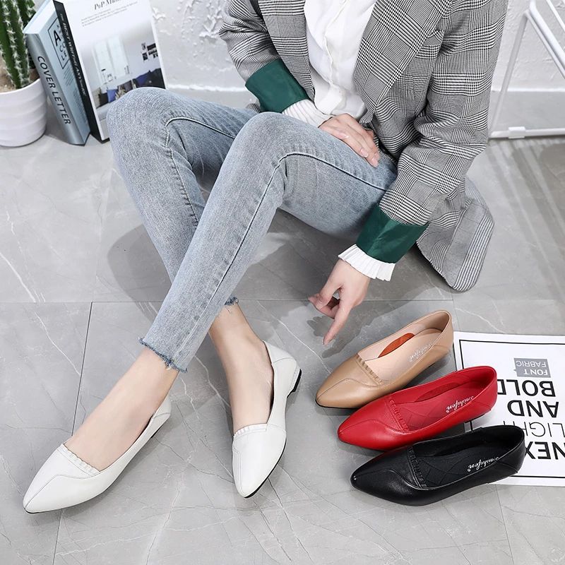 Adela Dames Platte - Rood