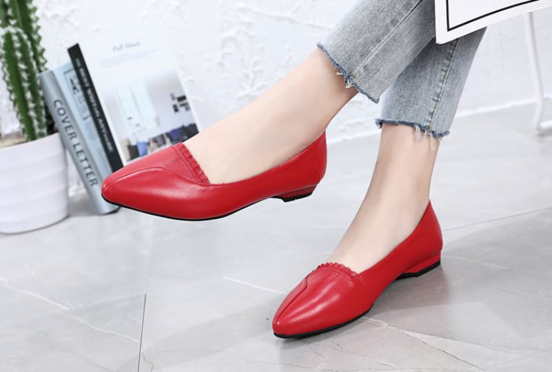 Adela Dames Platte - Rood