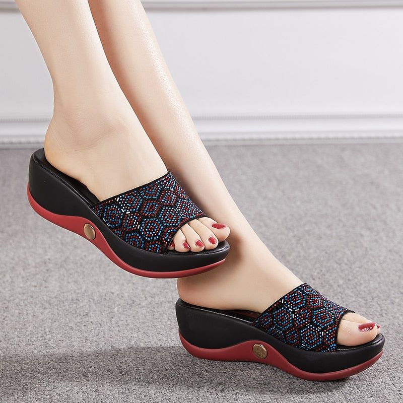 Adela Dames Sandalen - Blauw