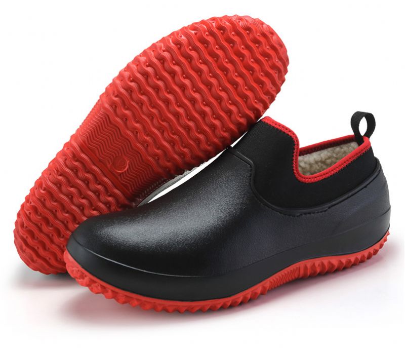 Adonay Heren Clog - Zwart met bont