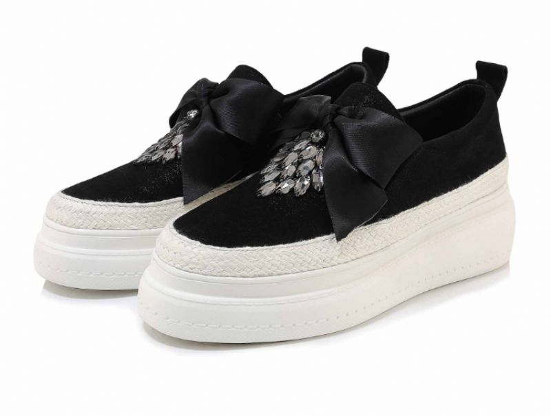 Adoura Dames Platform Schoenen - Zwart