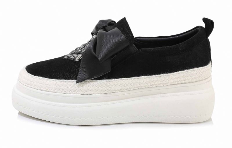 Adoura Dames Platform Schoenen - Zwart