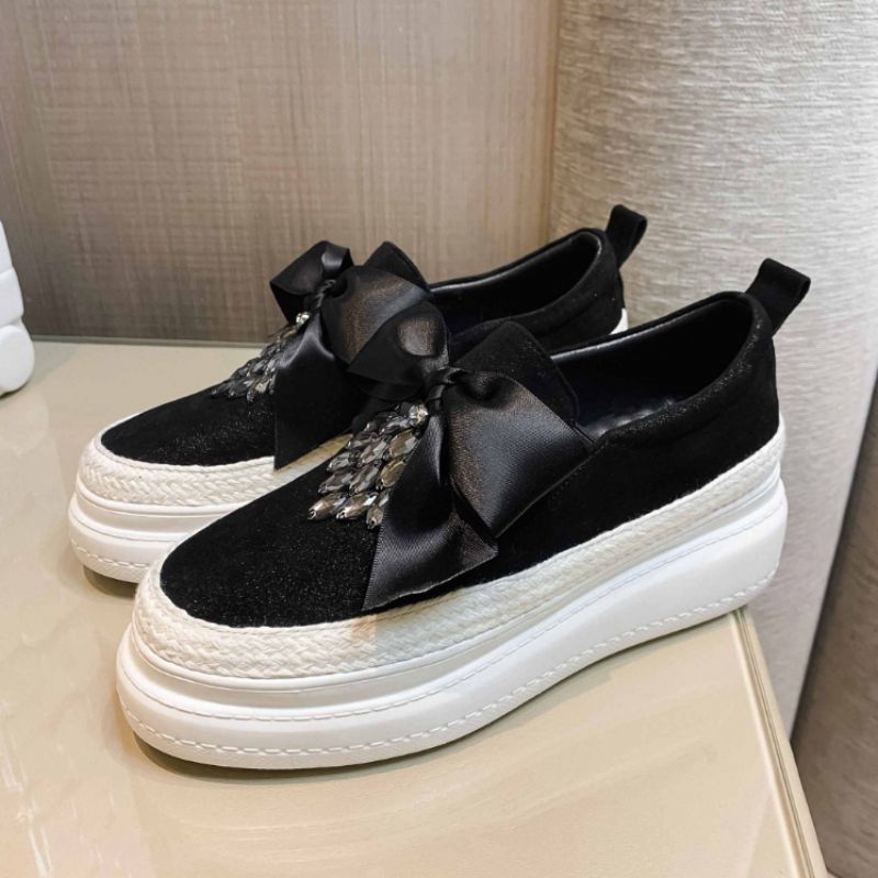 Adoura Dames Platform Schoenen - Abrikoos