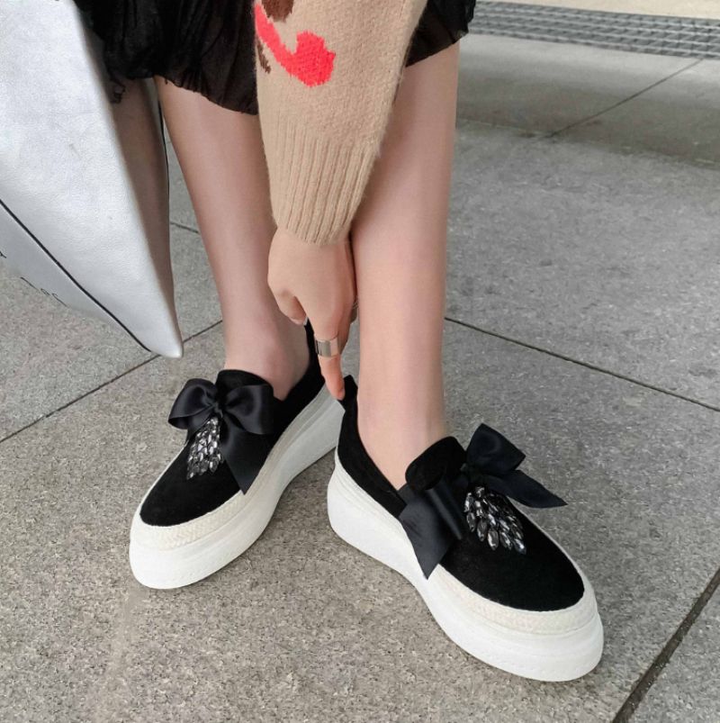 Adoura Dames Platform Schoenen - Abrikoos