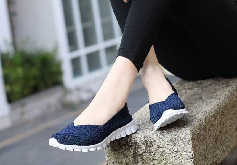Afra Dames Slip-on Schoenen - Marineblauw blauw