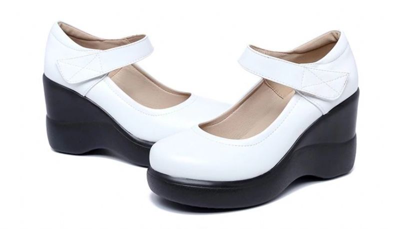 Agustina Dames Platform Wedges Schoenen - Zwart