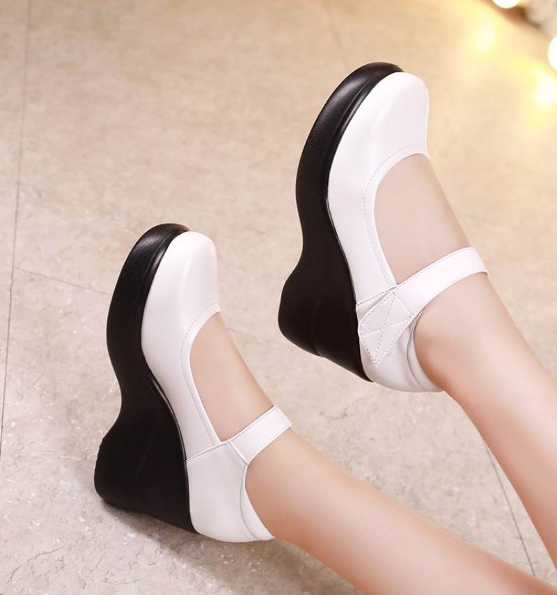 Agustina Dames Platform Wedges Schoenen - Zwart