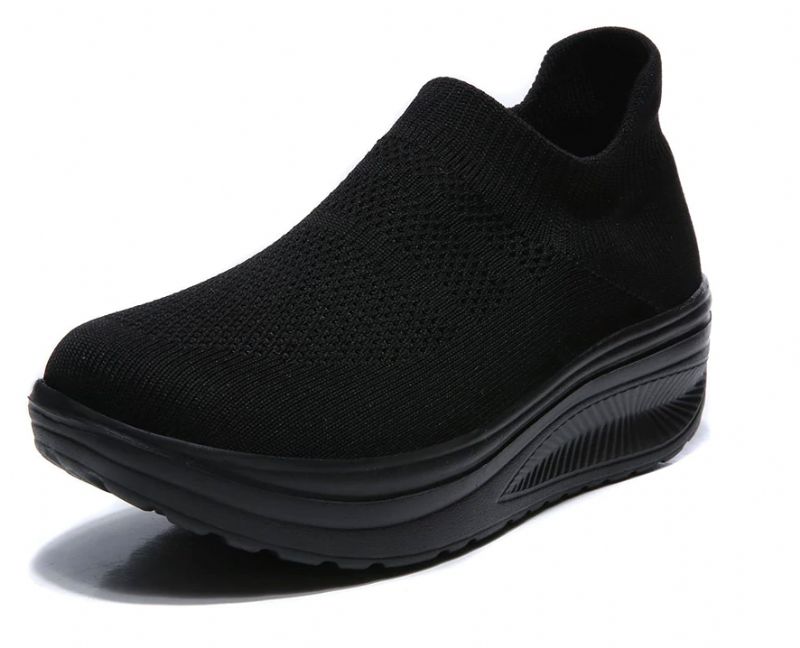 Aika Dames Platform Sneakers - Zwart