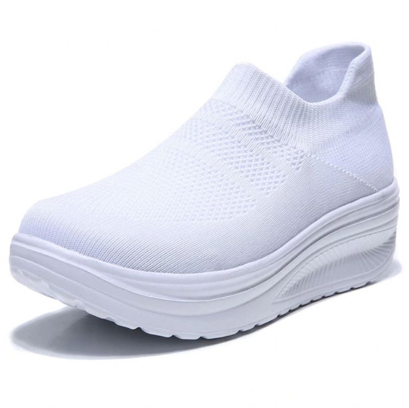 Aika Dames Platform Sneakers - Zwart