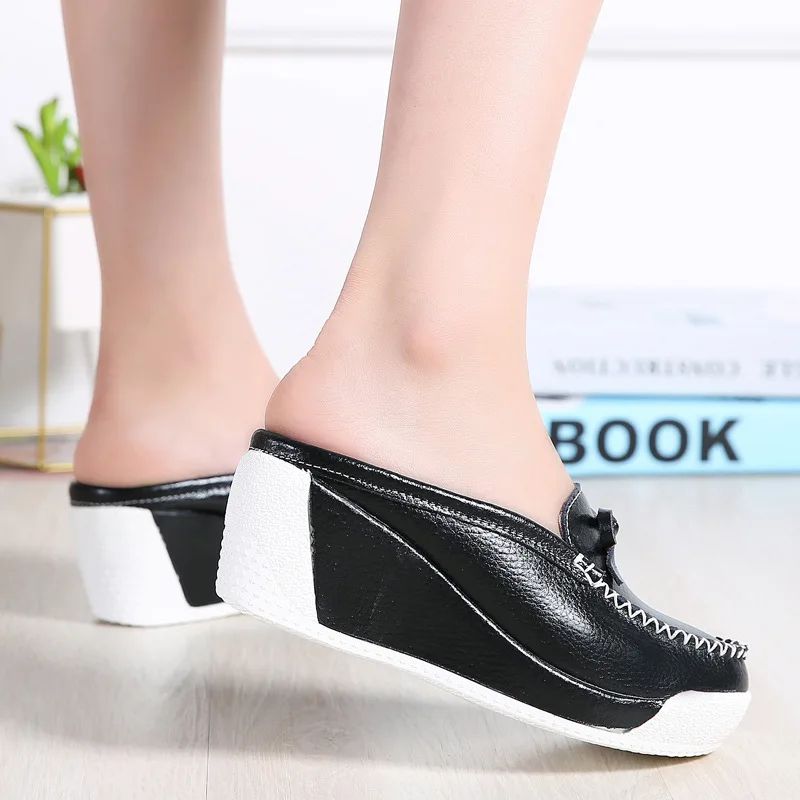 Aila Dames Platform Wedges - Geel