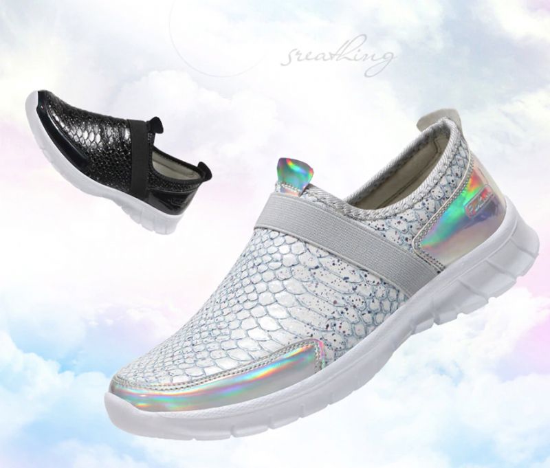 Aina Dames Slip-on Schoenen - Zilver