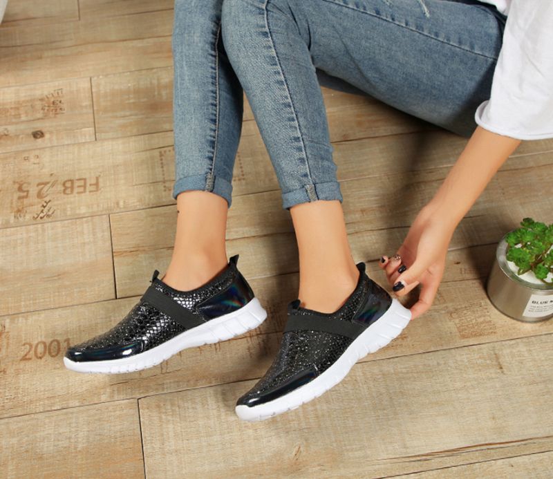 Aina Dames Slip-on Schoenen - Zilver