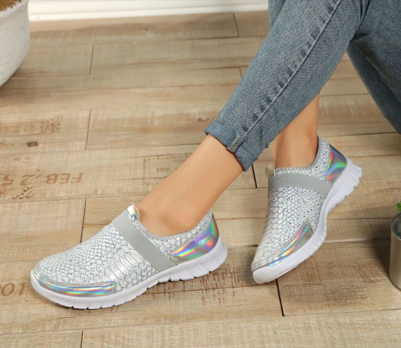 Aina Dames Slip-on Schoenen - Zilver