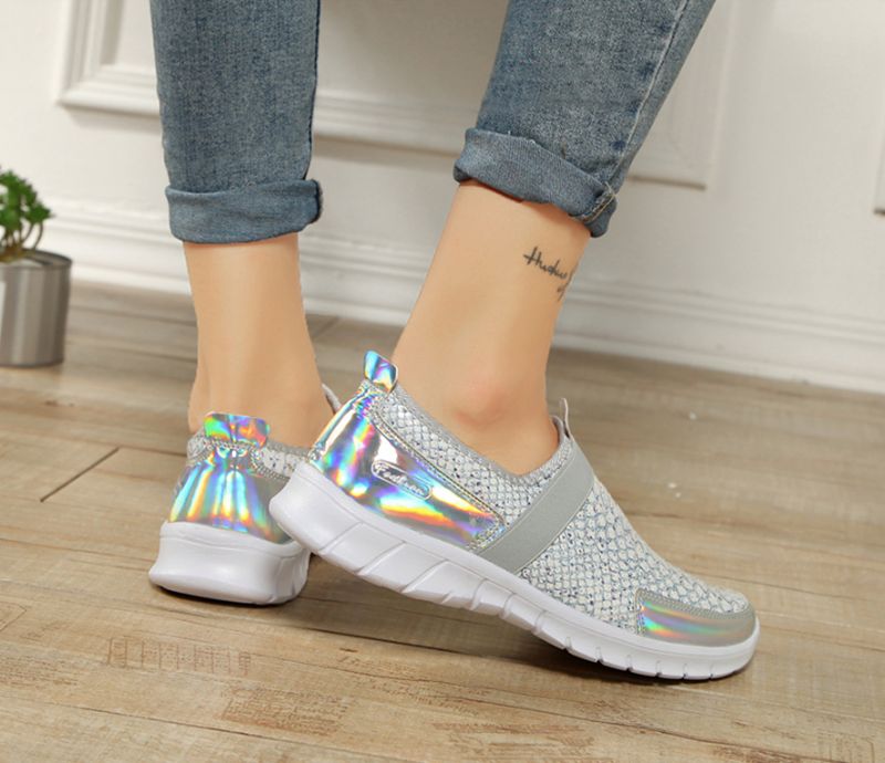 Aina Dames Slip-on Schoenen - Zilver