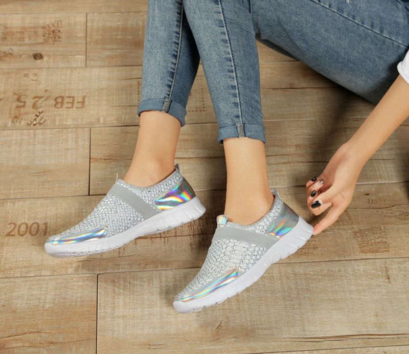 Aina Dames Slip-on Schoenen - Zilver