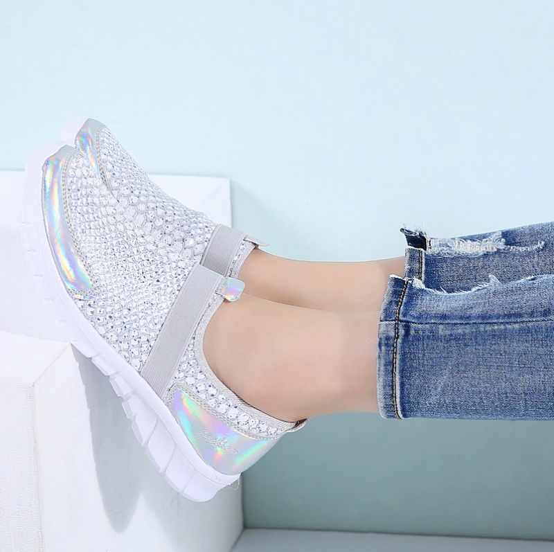 Aina Dames Slip-on Schoenen - Zilver