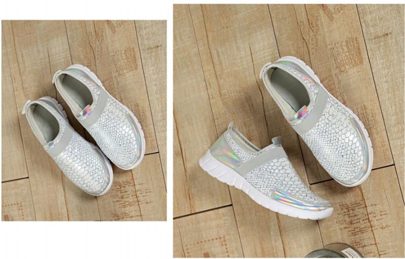 Aina Dames Slip-on Schoenen - Zilver