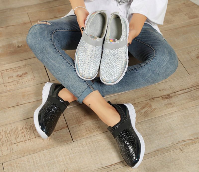 Aina Dames Slip-on Zwarte Schoenen - Zwart