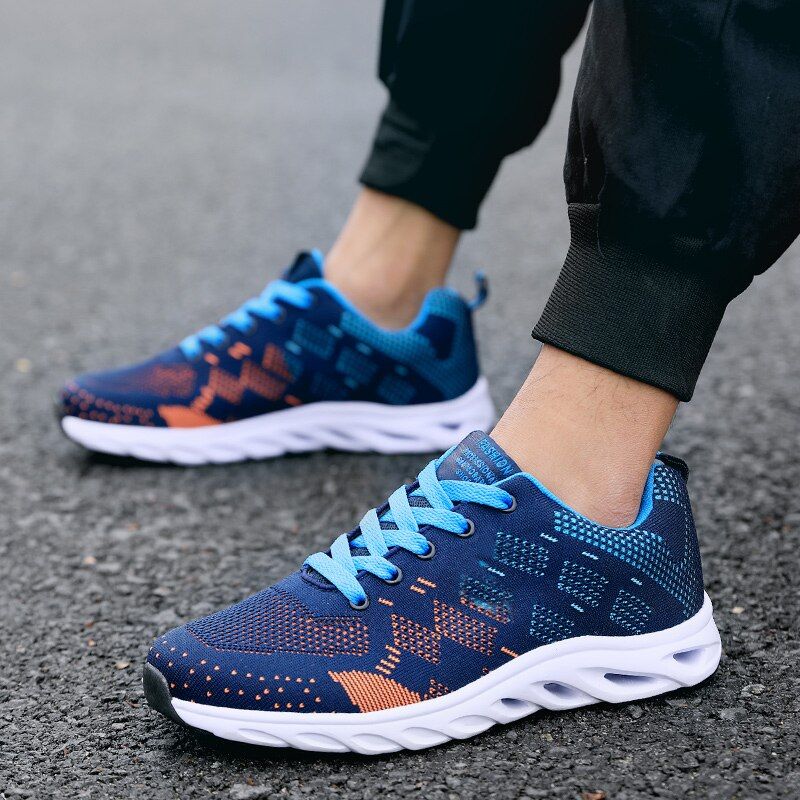 Airon Heren Casual Sneakers - Marineblauw
