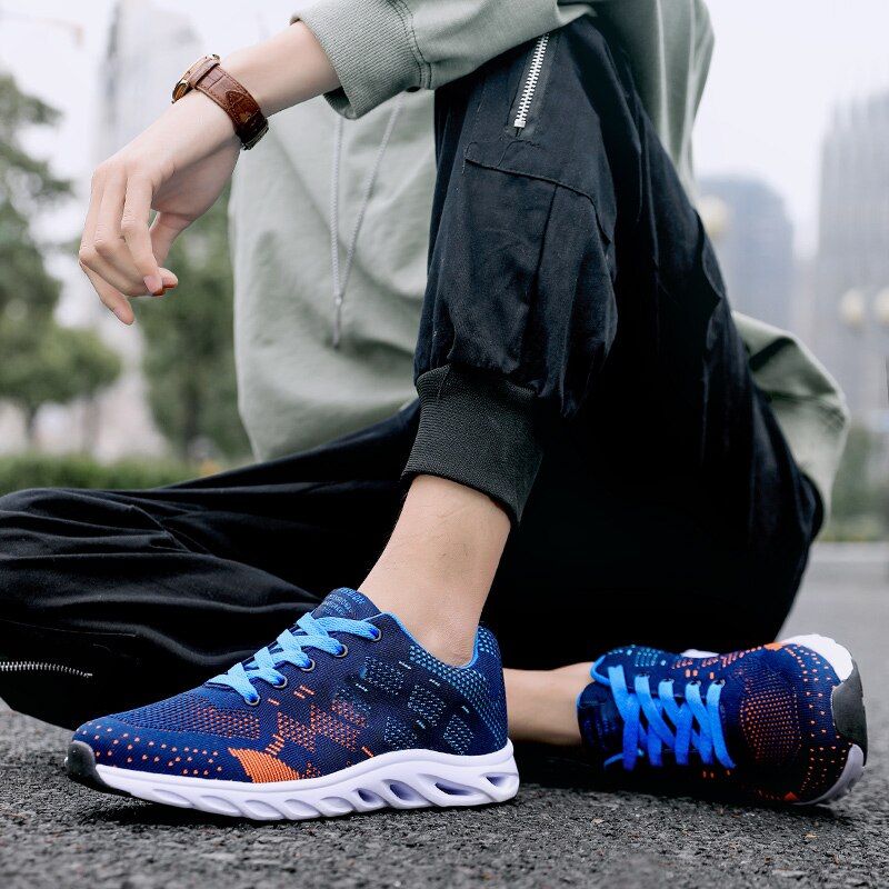 Airon Heren Casual Sneakers - Marineblauw
