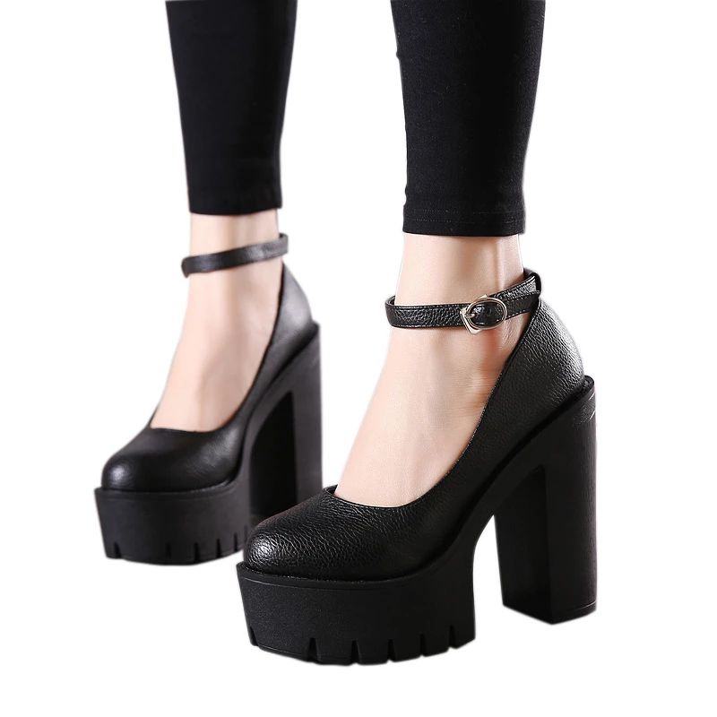 Aitana Dames Platform Schoenen - Zwart
