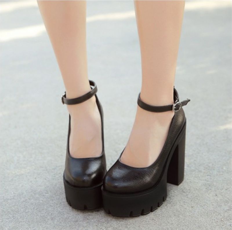 Aitana Dames Platform Schoenen - Zwart