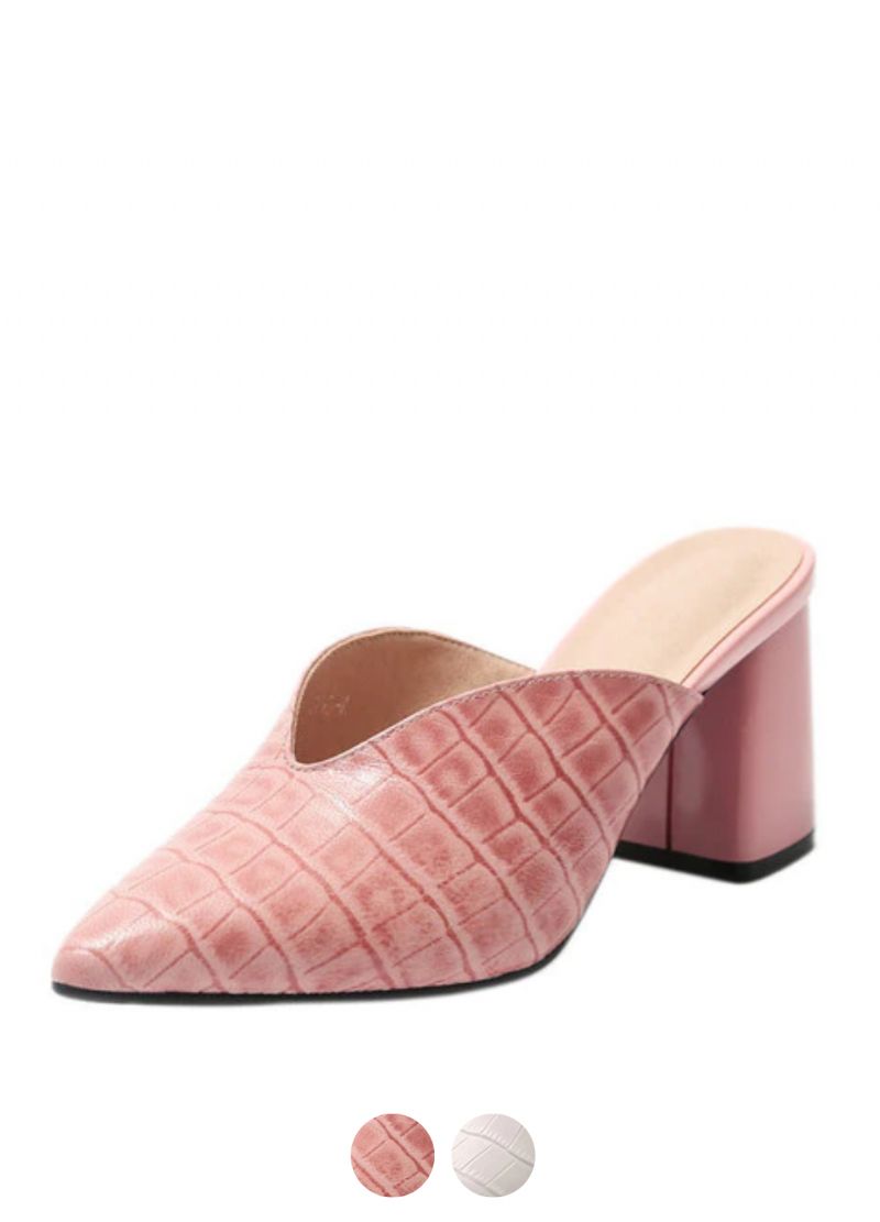 Alandra Dames Leren Muiltjes Pumps