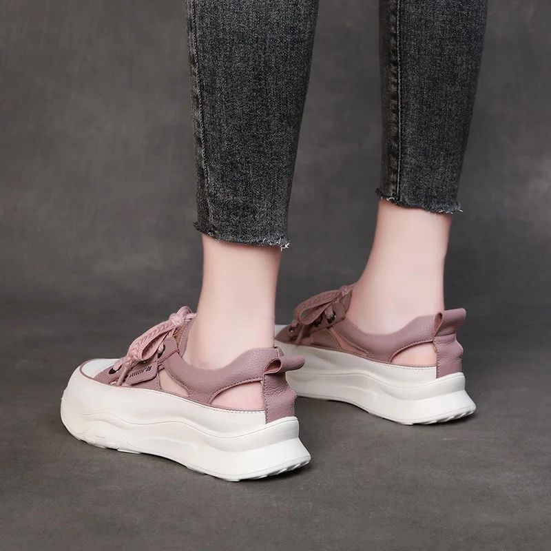 Alba Comfortabele Sneakers Voor Dames In De Zomer - Beige