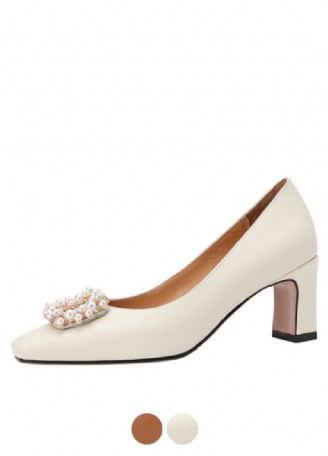 Alba Dames Hoge Hak Leren Pumps Schoenen