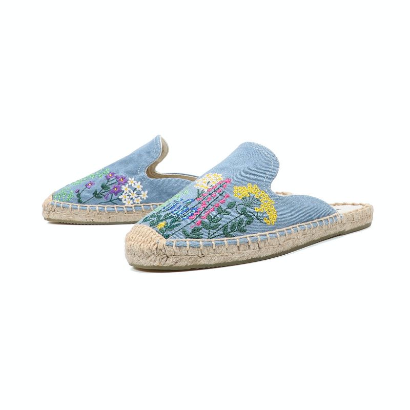 Albani Dames Slip-on Espadrilles Muiltjes - Blauw