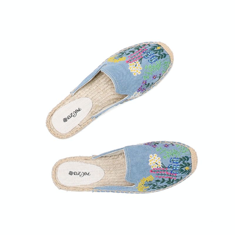Albani Dames Slip-on Espadrilles Muiltjes - Blauw