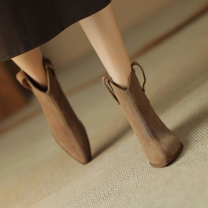 Albania Dames Western Boots - Bruin