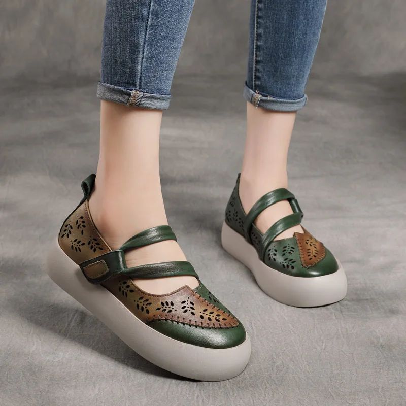 Albany Dames Platform Platte Schoenen - Beige