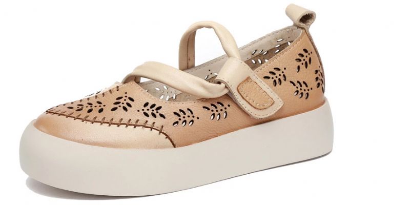 Albany Dames Platform Platte Schoenen - Beige