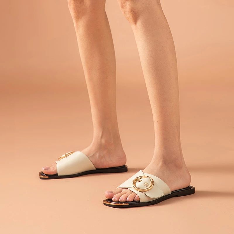 Albany Damespantoffel - Beige