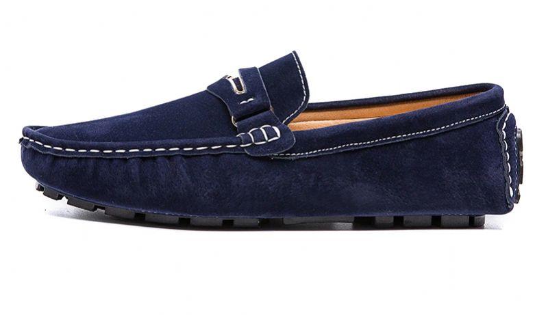 Albert Heren Loafers In Suède Leren Schoenen - Groen