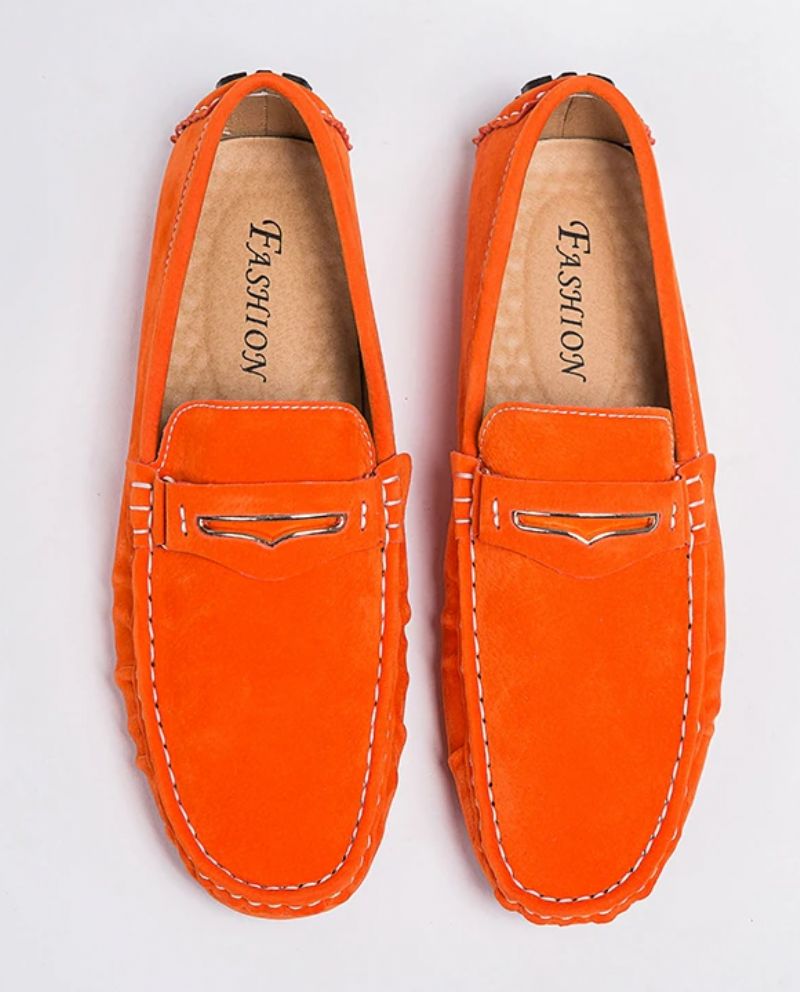 Albert Heren Loafers In Suède Leren Schoenen - Groen
