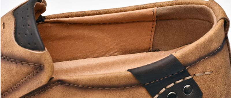 Alberth Heren Loafers Casual Schoenen - Kaki
