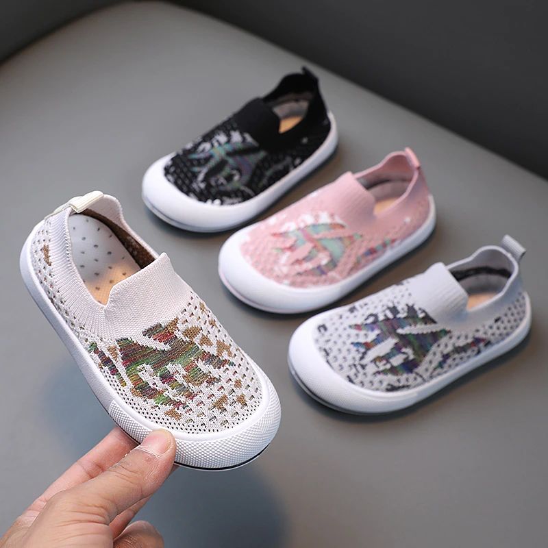 Alberty Unisex Kinder Slip-on Sneakers - Grijs