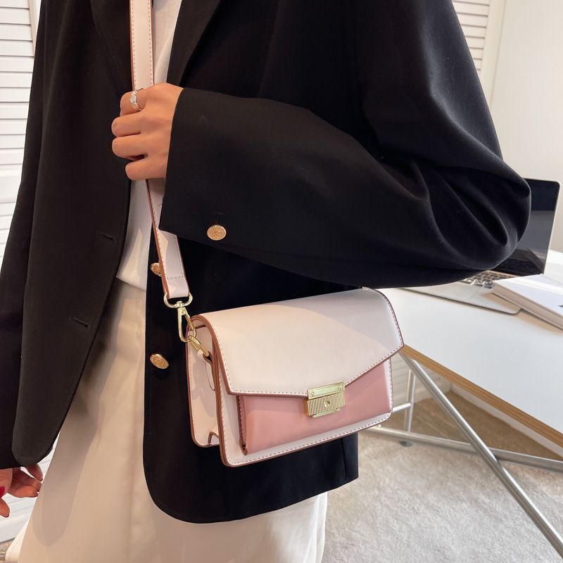 Albi Dames Kleine Leren Schouder Handtas - Zwart