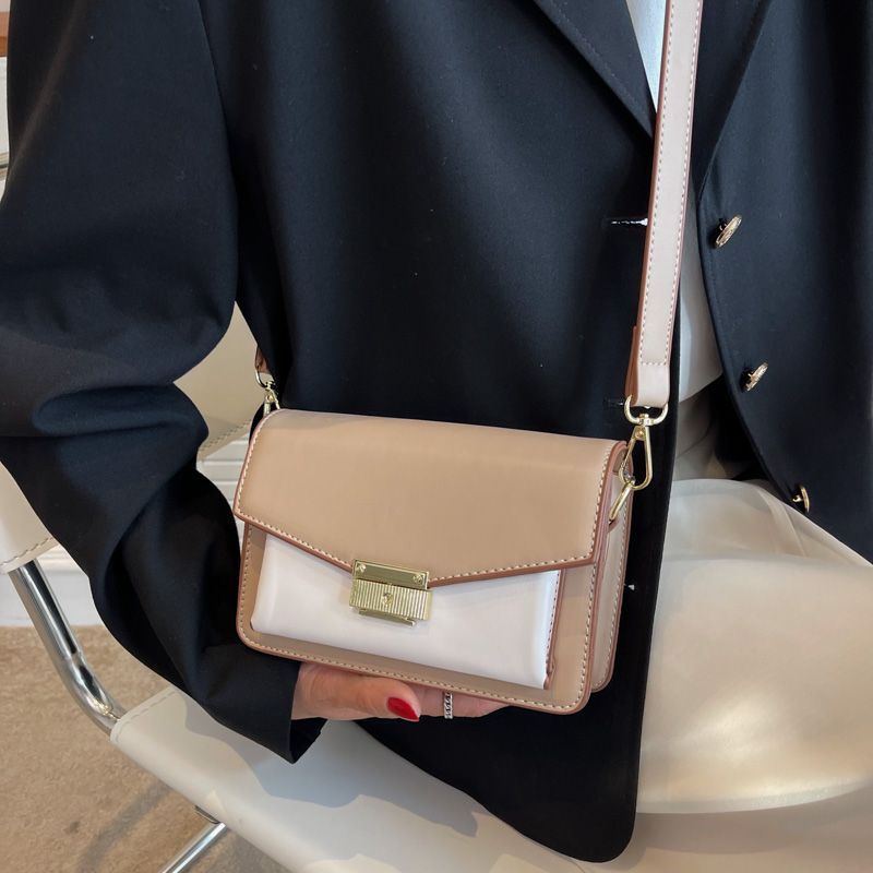 Albi Dames Kleine Leren Schouder Handtas - Zwart