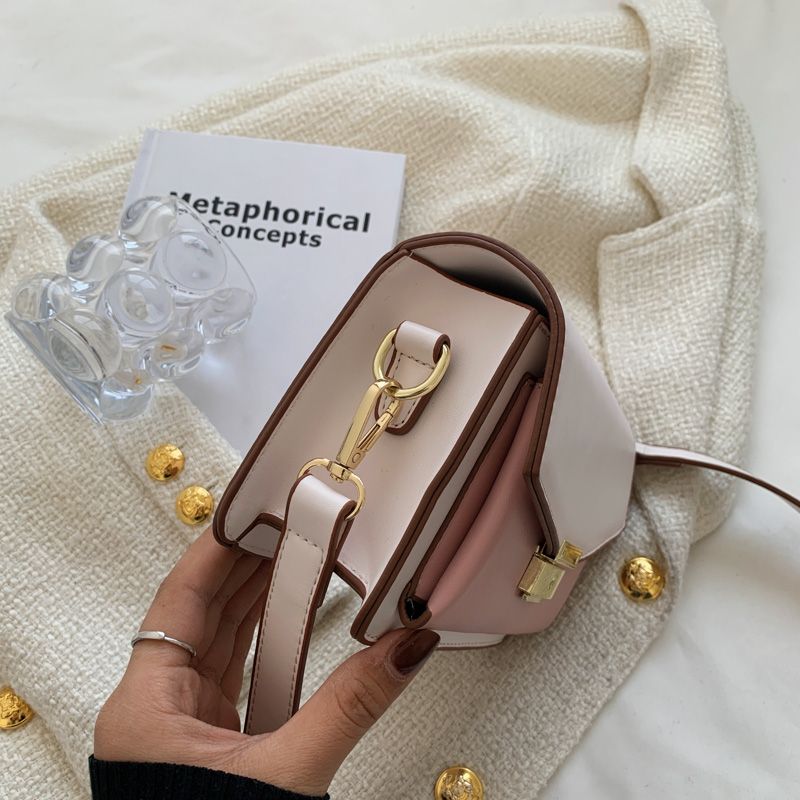 Albi Dames Kleine Leren Schouder Handtas - Zwart