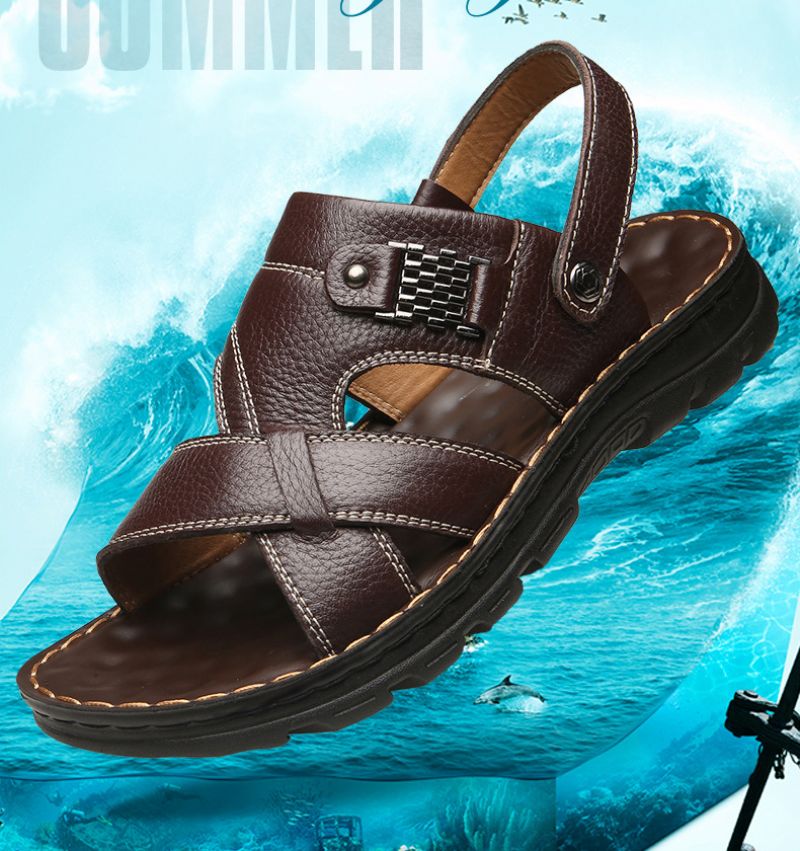 Albiol Heren Fashion Sandaal - Bruin