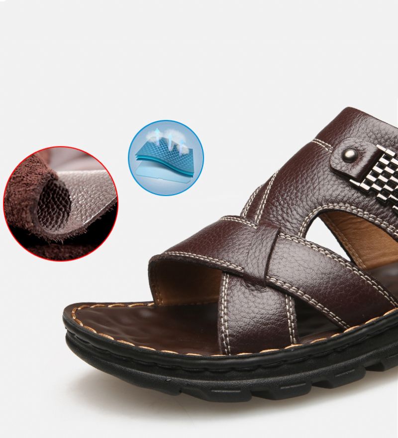 Albiol Heren Fashion Sandaal - Bruin