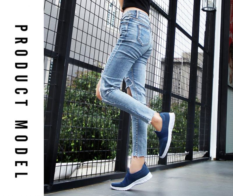 Alcala Dames Slip-on Schoenen - Lichtblauw